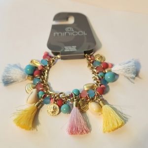 Boho Tassel Shell Beaded Bracelet by Gennaro
